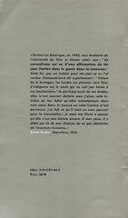 BRETON, ANDRE. André Breton - Livret accompagnant l'exposition André Breton réalisée par l'adpf en mai 1997