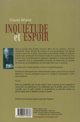 BELAND, CLAUDE. Inquiétude et espoir : Valeurs et pièges du nouveau pouvoir économique