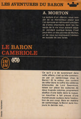 MORTON, ANTHONY. Aventures du Baron (Les) : Le Baron cambriole