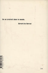 NERVAL, GERARD DE. Nuits d'octobre (Les)