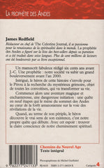 REDFIELD, JAMES. Prophétie des Andes (La) : À la poursuite du manuscrit secret dans la jungle du Pérou