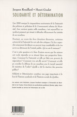 ROUILLARD-GOULET. Solidarité et détermination : Histoire de la Fraternité des policiers et policières de la Communauté urbaine de Montréal