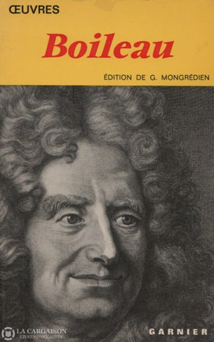 Boileau Nicolas. Oeuvres De Boileau - Texte Lédition Gidel Avec Préface Et Notes Livre