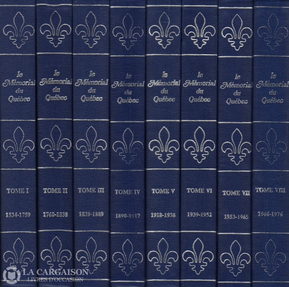 Collectif. Mémorial Du Québec (Le) (8 Volumes Sans Lindex) Livre