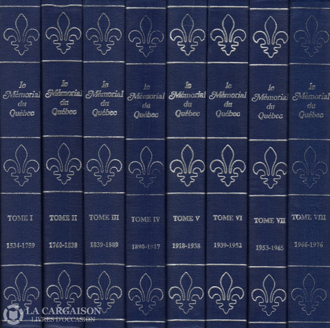 Collectif. Mémorial Du Québec (Le) (8 Volumes Sans Lindex) Livre