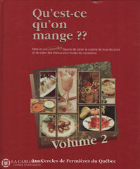 Collectif. Quest-Ce Quon Mange - Volume 2 Doccasion Acceptable Livre