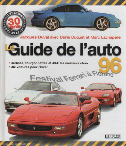 GUIDE DE L'AUTO (LE). Le Guide de l'auto 1996