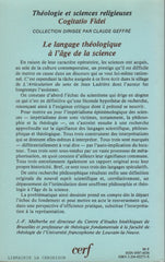 MALHERBE, JEAN-FRANÇOIS. Le langage théologique a l'âge de la science : Lecture de Jean Ladrière