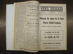 COLLECTIF. Journal Vers Demain - 1968 : Vingt-neuvième année, No 1 à 10 (Janvier à Décembre 1968)