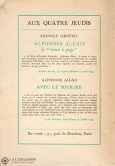 Allais Alphonse. Autour Du Chat Noir Livre