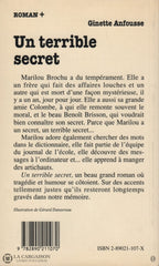 Anfousse Ginette. Un Terrible Secret Livre