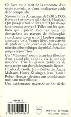 ARON, RAYMOND. Mémoires. 50 ans de réflexion politique.