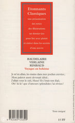 Baudelaire-Verlaine-Rimbaud. Voyages En Bohème Livre