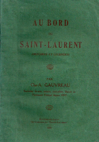 GAUVREAU, CHS-A. Au bord du Saint-Laurent (Histoires et légendes)