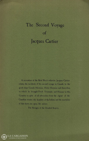 Cartier Jacques. Livre