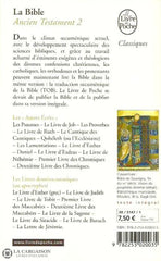 Collectif. La Bible. Ancien Testament 2. Traduction Oecuménique. Livre