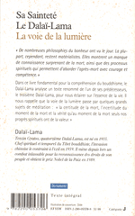 Dalai-Lama. Voie De La Lumière (La):  Une Introduction Au Bouddhisme Livre