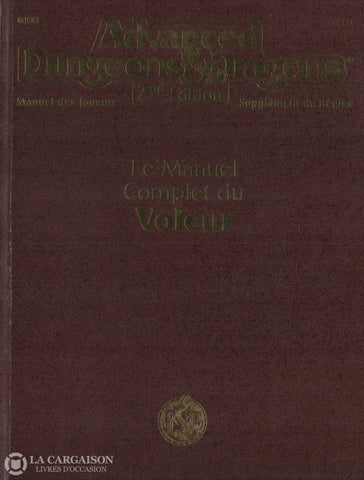 Dungeons & Dragons (Advanced Dungeons Dragons:  Manuel Des Joueurs / Supplément De Règles). Le