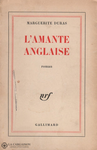 Duras Marguerite. Amante Anglaise (L) Livre