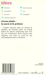 ELIADE, MIRCEA. Le sacré et le profane