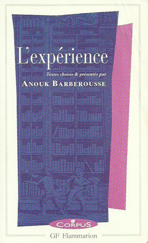 BARBEROUSSE, ANOUK. L'expérience