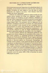 Hamelin-Gagnon-Voisine. Histoire Du Catholicisme Québécois. Volume 03. Le Xxe Siècle. Tome 01: