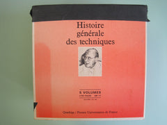 DAUMAS, MAURICE. Histoire générale des techniques (Coffret: 5 volumes sous étui)