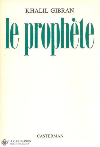 Khalil Gibran. Le Prophète Doccasion - Acceptable Livre