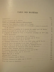 COLLECTIF. Léonard de Vinci & l'expérience scientifique au seizième siècle. Paris, 4-7 juillet 1952.