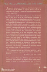 Papineau Amedee. Journal Dun Fils De La Liberté Réfugié Aux États-Unis Par Suite Linsurrection