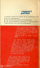 Parent Alphonse-Marie. Rapport Parent. Volumes 1 2 3 4 5. De La Commission Royale Denquête Sur