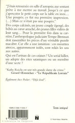 REICHS, KATHY. Passage mortel