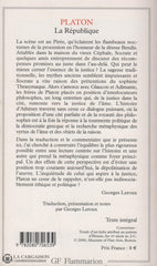 Platon. République (La) Livre