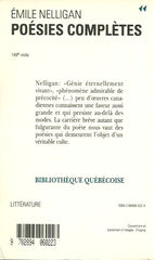 NELLIGAN, EMILE. Poésies complètes 1896-1899