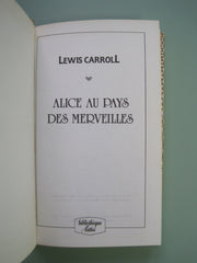 CARROLL, LEWIS. Alice au pays des merveilles