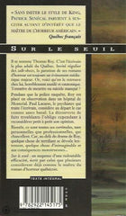 Senecal Patrick. Sur Le Seuil Livre