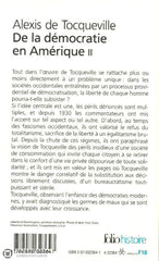 Tocqueville Alexis De. De La Démocratie En Amérique. Tome 2. Livre