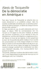 Tocqueville Alexis De. De La Démocratie En Amérique. Tome 2. Livre