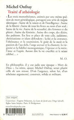 ONFRAY, MICHEL. Traité d'athéologie