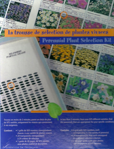 FORTIER, SERGE. La trousse de sélection de plantes vivaces. Perennial Plant Selection Kit.